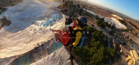 Denizli Tour: Pamukkale Paragliding Tour